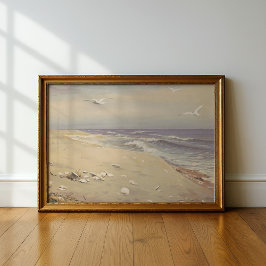 På stranden | Fidelia Bridges Poster