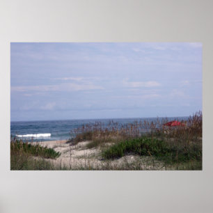 På stranden i Ocracoke Poster