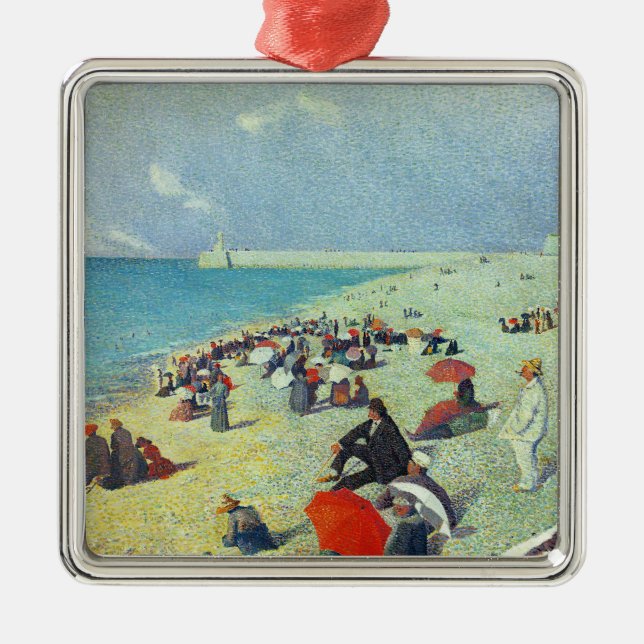 På stranden julgransprydnad metall (Framsidan)