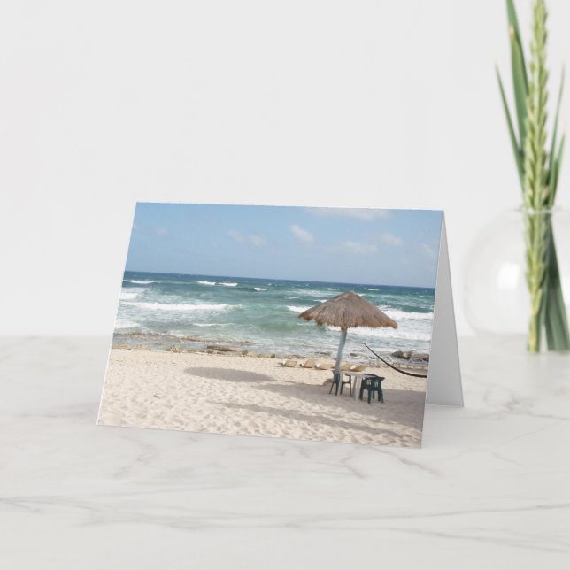 På stranden kort (Framsida)