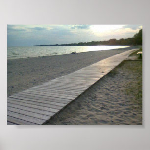 På stranden poster