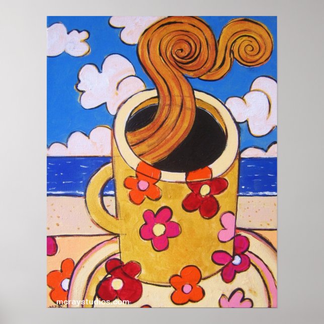 "På stranden" Poster (Framsidan)
