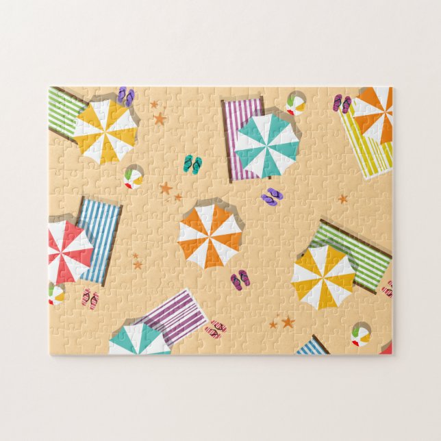 På stranden pussel (Horisontell)