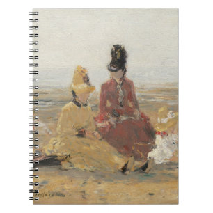 På stranden Trouville 1887 av Eugene Boudin  Anteckningsbok