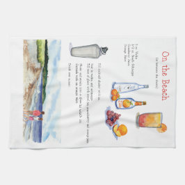 På strandpubhandduken kökshandduk