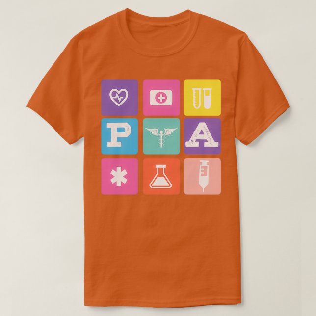 PA Studenten Ts PA Physician Assistant T Shirt (Design framsida)