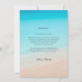 På tack-kortet för strand tack kort