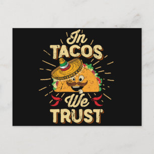 På Taco Vi Trust Taco tisdag Cinco de Mayo Vykort