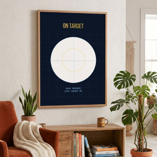 På Target — 90-tals maximalistisk affisch | Retro 