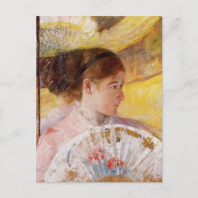 På teatern av Mary Cassatt Postcard Vykort (Framsida)