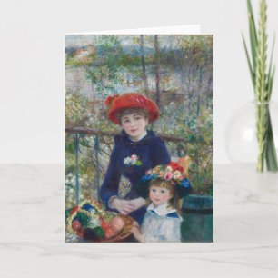 På terrassen, Impressionistisk porträtt, Renoir Kort