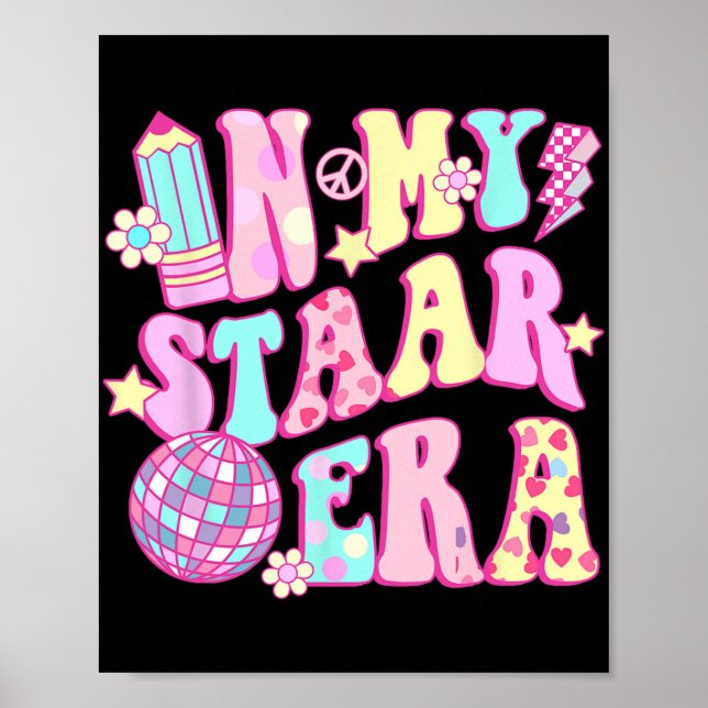 På testdagen i min statliga era Disco Teacher Stud Poster (Framsidan)