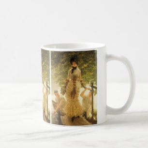 På Themsen av James Tissot, Vintage Realism Kaffemugg