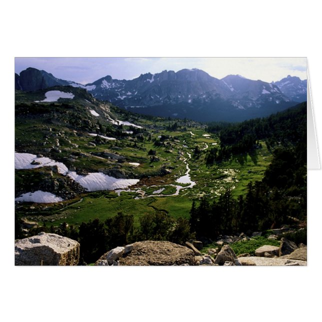 På toppen av världen hälsningskort (Framsidan Horizontal)