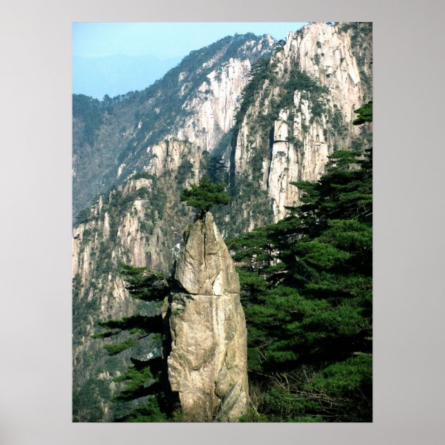 På toppen - Huangshan Poster (Framsidan)