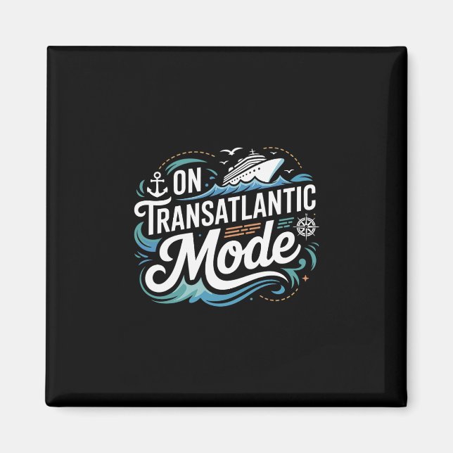 På transatlantiskt läge skjorta Transatlantics skj Magnet (Framsidan)