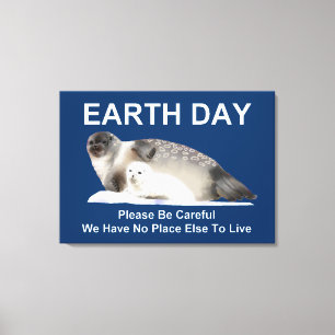 På tunn is canvastryck