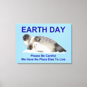 På tunn is canvastryck