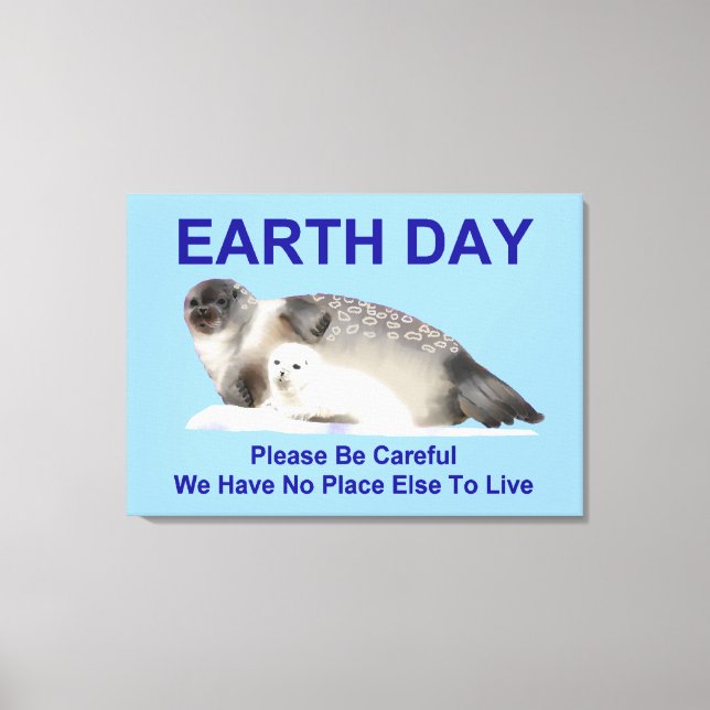 På tunn is canvastryck (Framsida)