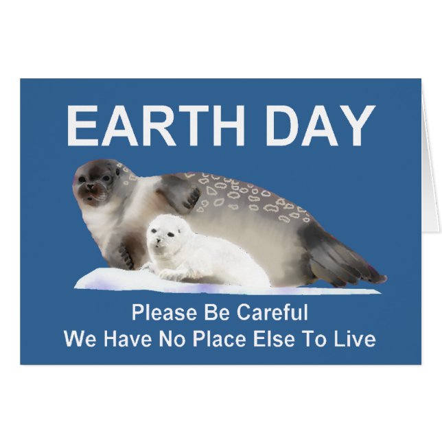 På tunn is hälsningskort (Framsidan Horizontal)