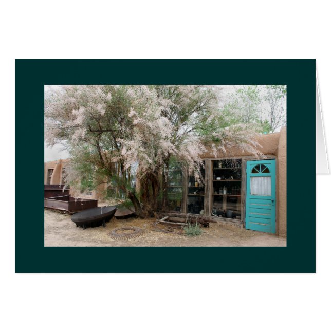 På turkospassagerarvägen hälsningskort (Framsidan Horizontal)