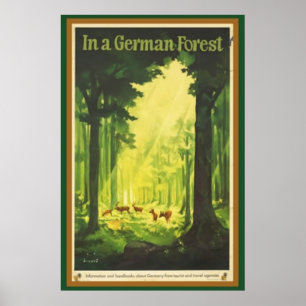På tyska Forest Poster