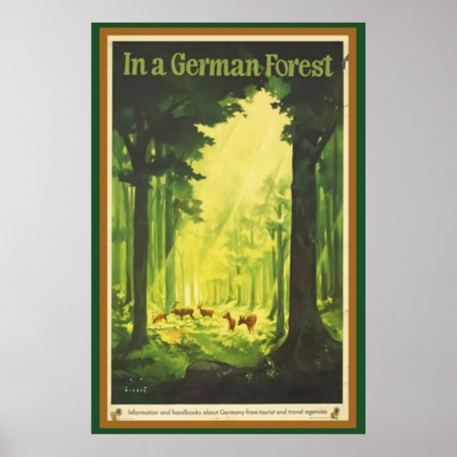 På tyska Forest Poster (Framsidan)