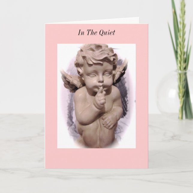 På tysta hälsningskort kort (Framsida)