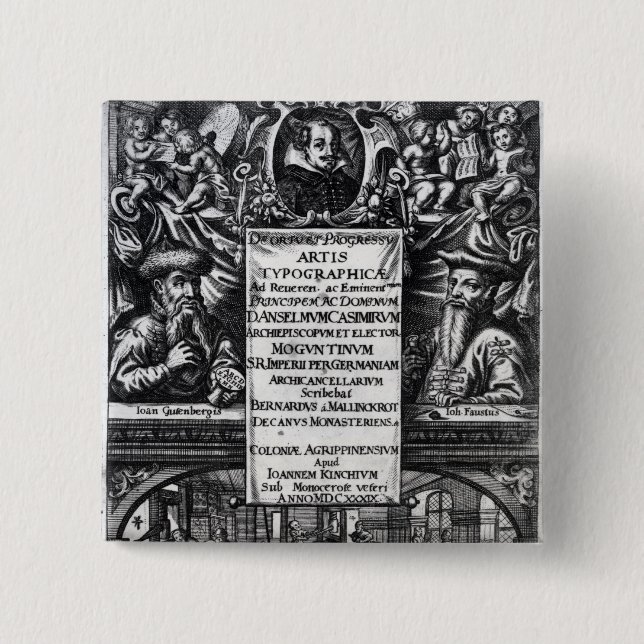 'På ursprung och historien av Typography Knapp (Framsida)