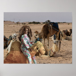 På utflykt med kamelritt i Tunisien. Poster
