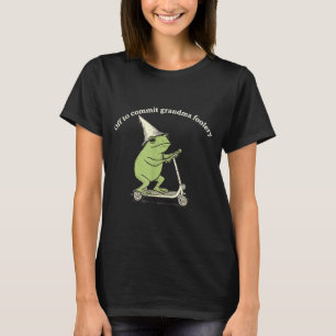På väg att begå mormor-dårskap Roligt grodmem T Shirt