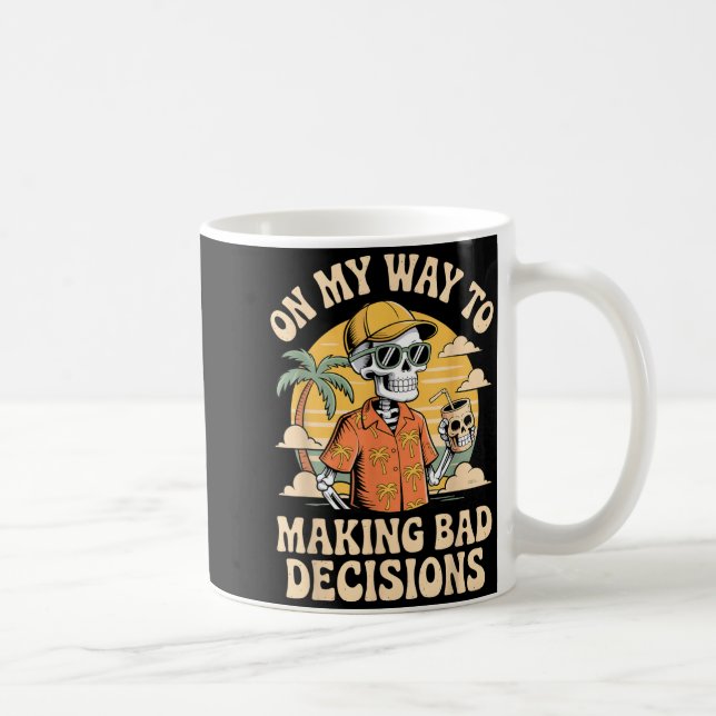På väg att fatta dåliga beslut Skeleton Beach Kaffemugg (Höger)