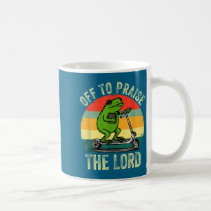 På väg att prisa Herren Rolig Groda Bibelstudie Je Kaffemugg