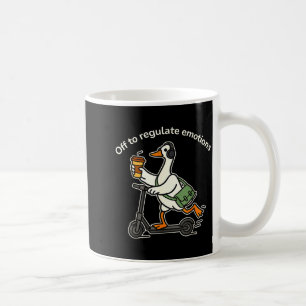 På väg att reglera känslor rolig dum gås mentalO Kaffemugg