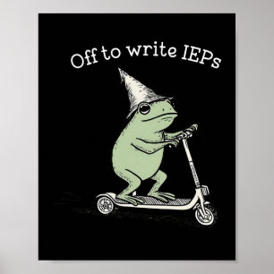 På väg att skriva IEPs Groda Lärare Poster