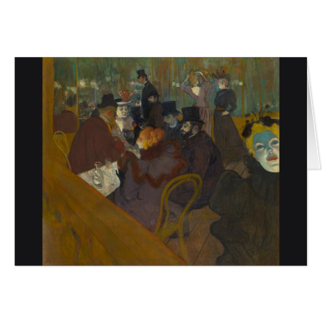 På väg av Henri de Toulouse-Lautrec OBS Kort (Framsidan Horizontal)