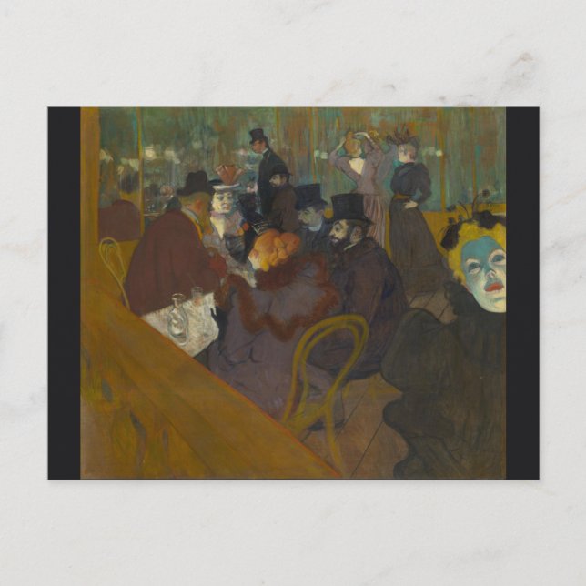 På väg av Henri de Toulouse-Lautrec Vykort (Framsida)