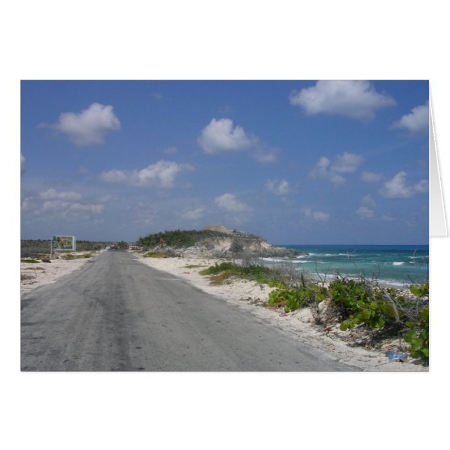 På väg - Cozumel, Mexiko Hälsningskort (Framsidan Horizontal)