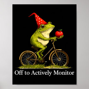 På väg för att aktivt övervaka rolig grodykellehre poster