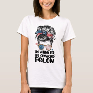 På väg för att rösta på en brottsling Roligt citat T Shirt