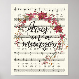 På väg in i en julhymn poster