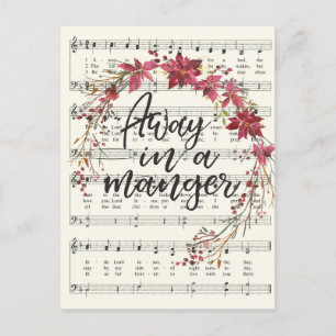 På väg in i en Manger-årshymn Helg Vykort