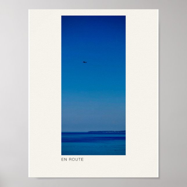 PÅ VÄG — Minimal Flygfotografi Konsttryck Poster (Framsidan)