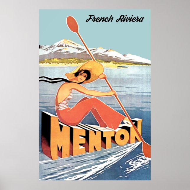 På väg mot Menton Poster (Framsidan)