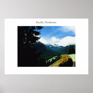 På väg Pacific Northwest Poster