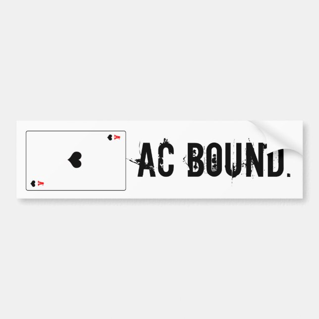 På väg till Atlantic City Bildekal (Framsidan)
