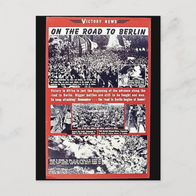 På väg till Berlin Vykort (Framsida)