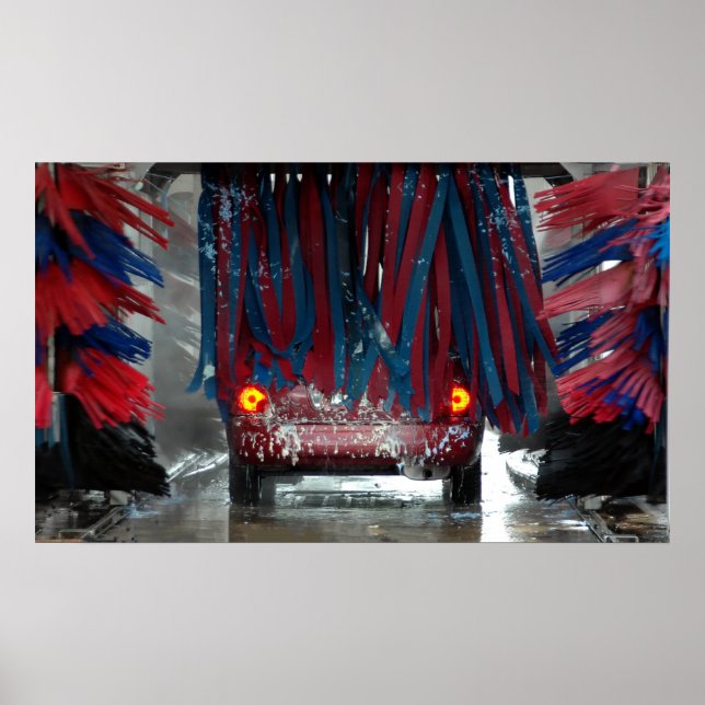 på väg till bilens tvätta poster (Framsidan)