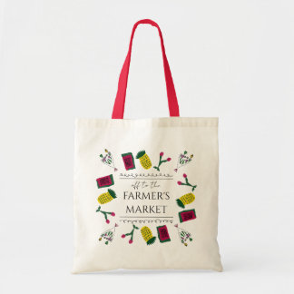 På väg till bondens marknad TOTE BAG Tygkasse