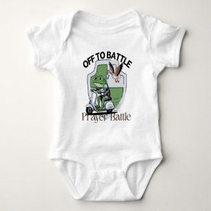 På väg till bönekamp – Rolig groda & gåskrigare T Shirt